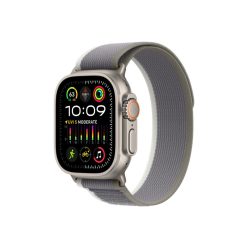   Apple Watch Ultra 2 GPS+Cellular 49mm Titanium with Trail Loop Strap Green Grey - S/M (MRF33CM/A)