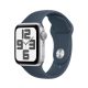 Apple Watch SE (2023) GPS 40mm Silver Aluminium Case with Sport Band S/M - Storm Blue (MRE13QL/A)